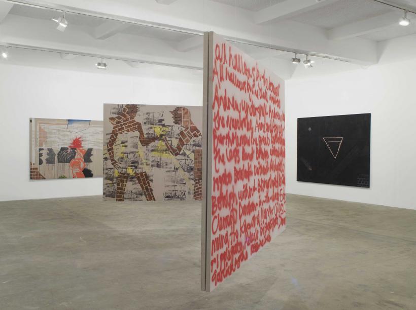 Caragh Thuring, exhibition view, Chisenhale Gallery, 2014