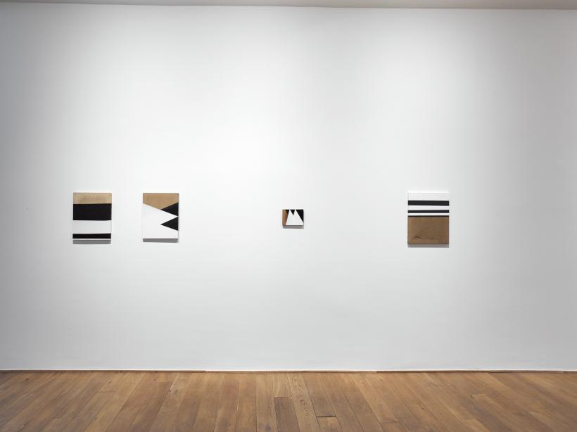 Installation view of Offside Painting series by Jeff McMillan