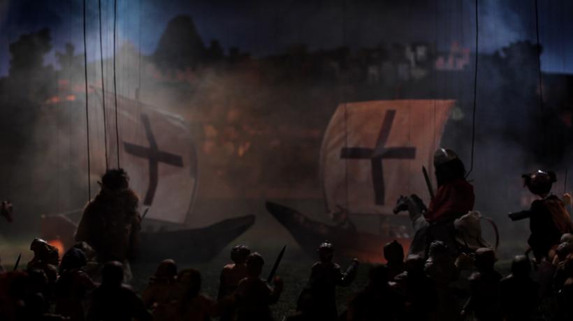 Wael Shawky, Cabaret Crusades: The Path to Cairo, 2012, HD video, color, sound, 60:00:53 min. Video still