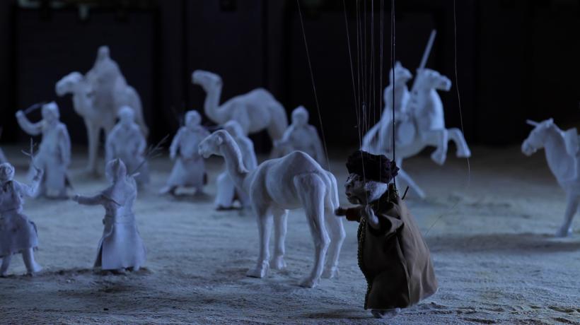 Wael Shawky, Cabaret Crusades: The Path to Cairo, 2012, HD video, color, sound, 60:00:53 min. Video still