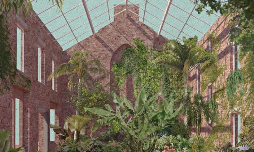 Assemble's proposed plan for a winter garden as part of the Granby Four Streets project