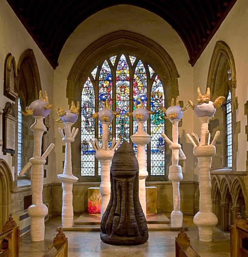 Baldock Pope Zahle, installation view at Sunderland Minster, 2016