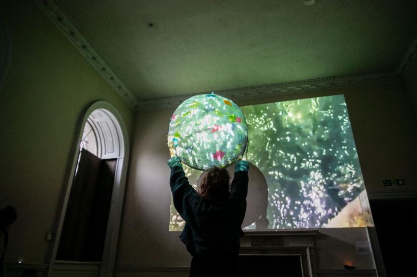 Erica Scourti, Personal Proxies, Somerset House, 2016. 
