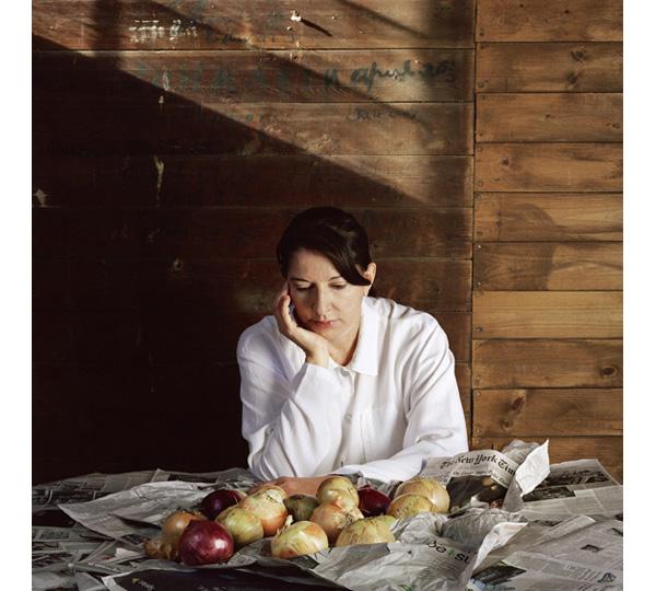 Marina Abramovic. Portrait with Onions. 2008. Courtesy the artist, Marco Anelli and Lisson Gallery